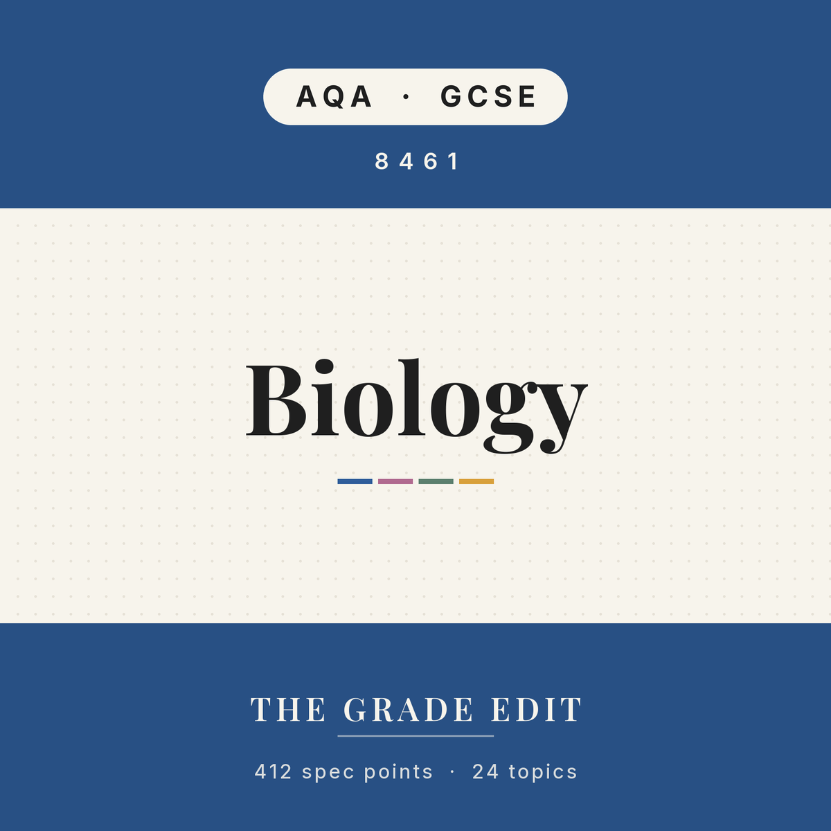 AQA GCSE Biology revision tracker