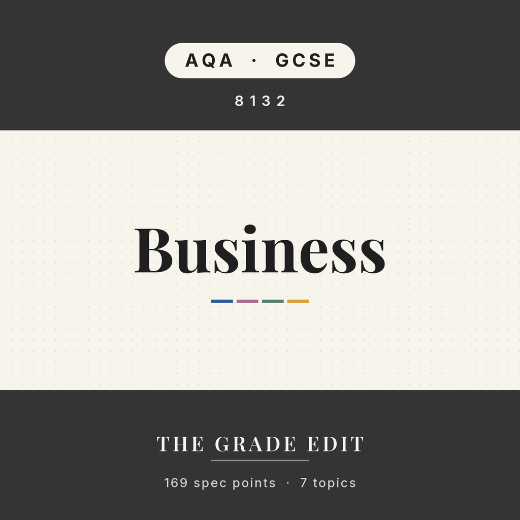 AQA GCSE Business revision tracker