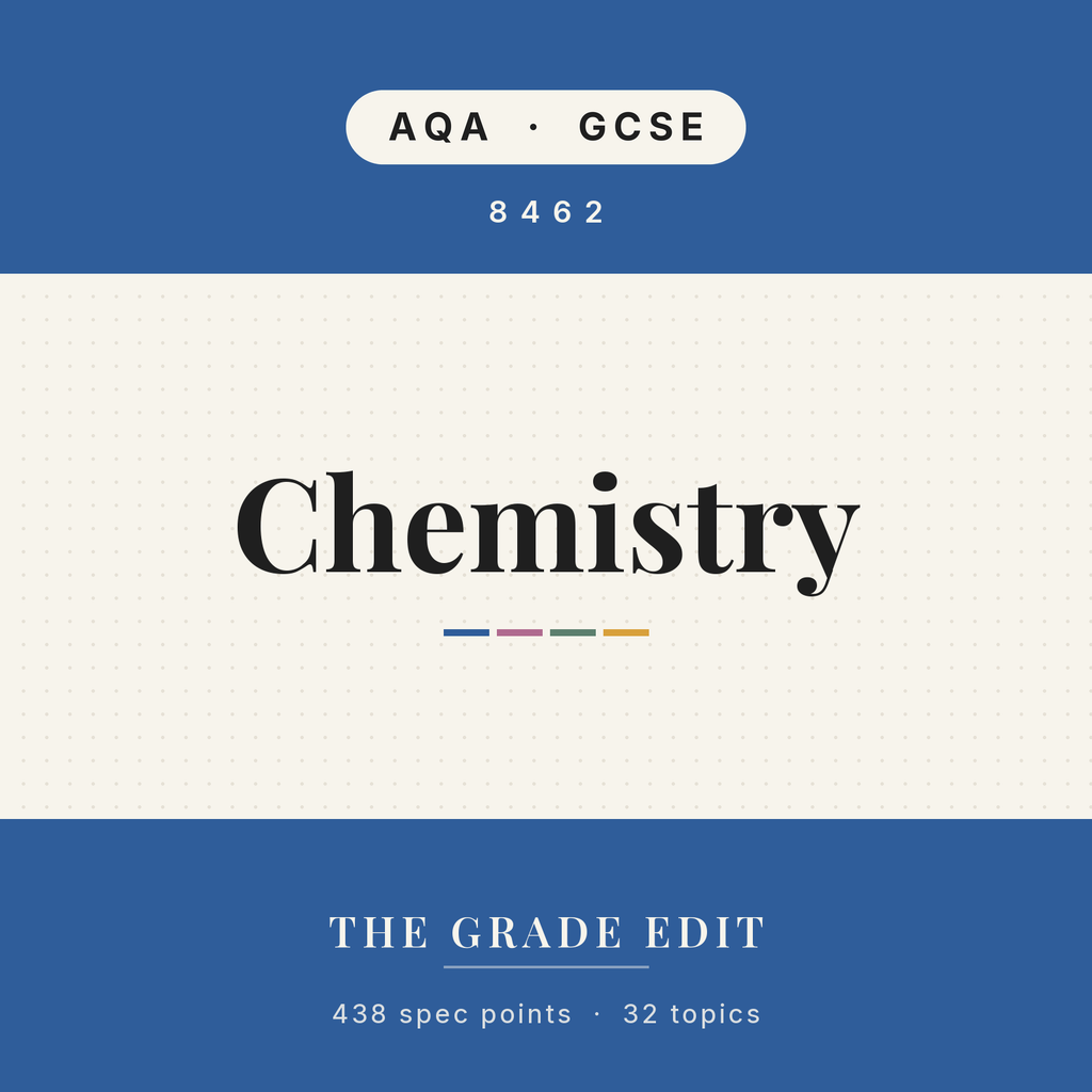 AQA GCSE Chemistry revision tracker
