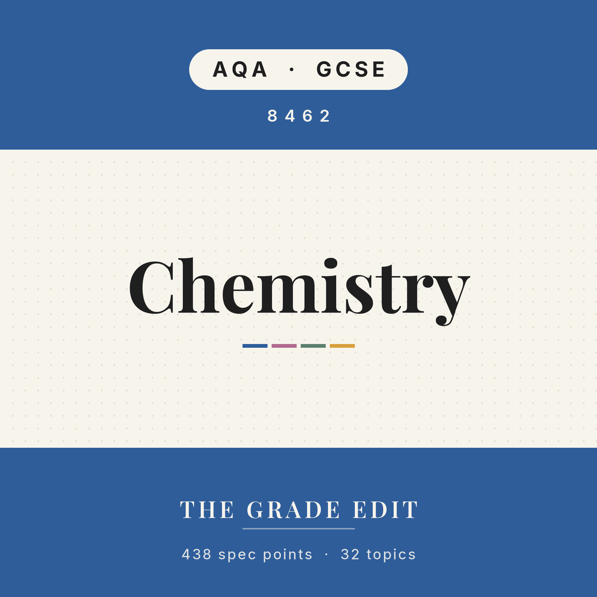 AQA GCSE Chemistry revision tracker