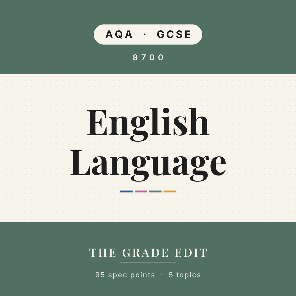 AQA GCSE English Language revision tracker