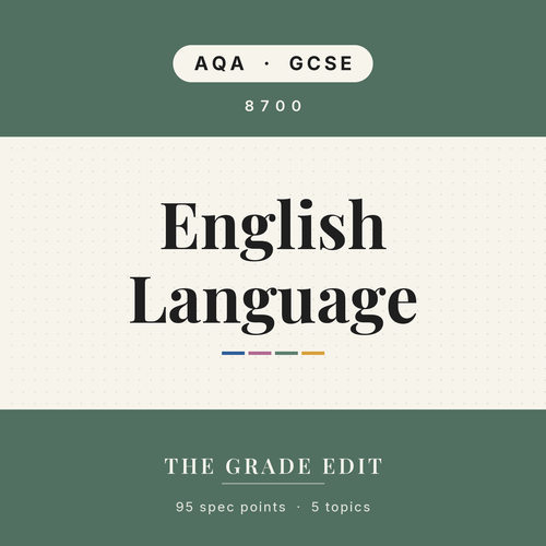 AQA GCSE English Language revision tracker
