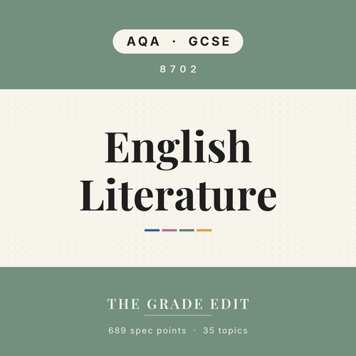 AQA GCSE English Literature revision tracker