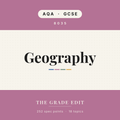 AQA GCSE Geography revision tracker
