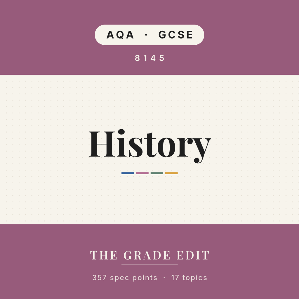 AQA GCSE History revision tracker