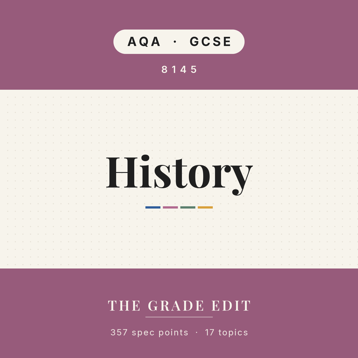 AQA GCSE History revision tracker
