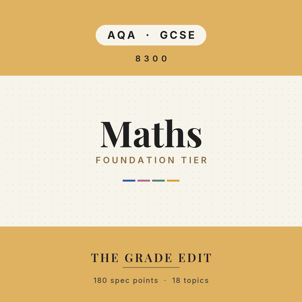 AQA GCSE Maths Foundation revision tracker