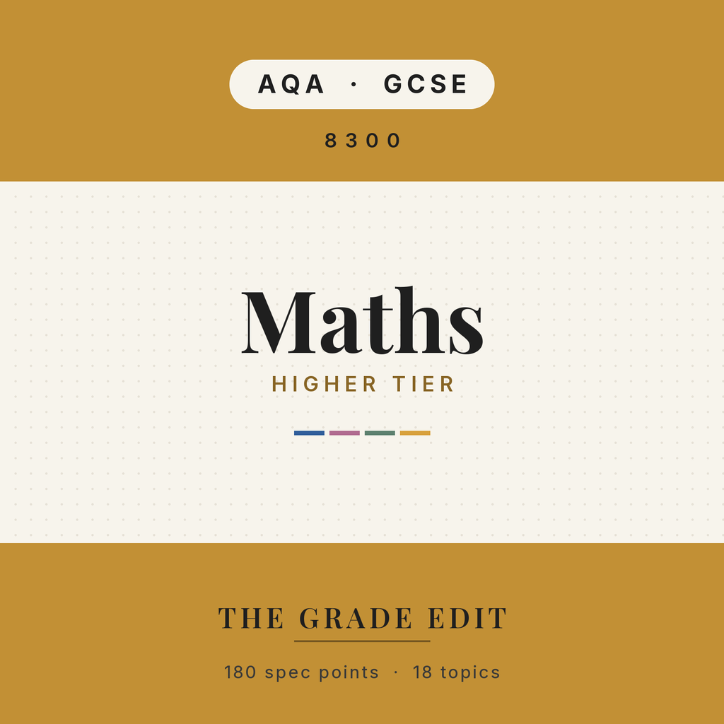 AQA GCSE Maths Higher revision tracker