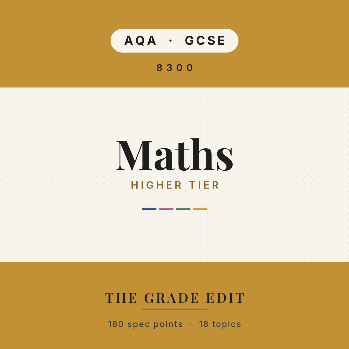 AQA GCSE Maths Higher revision tracker