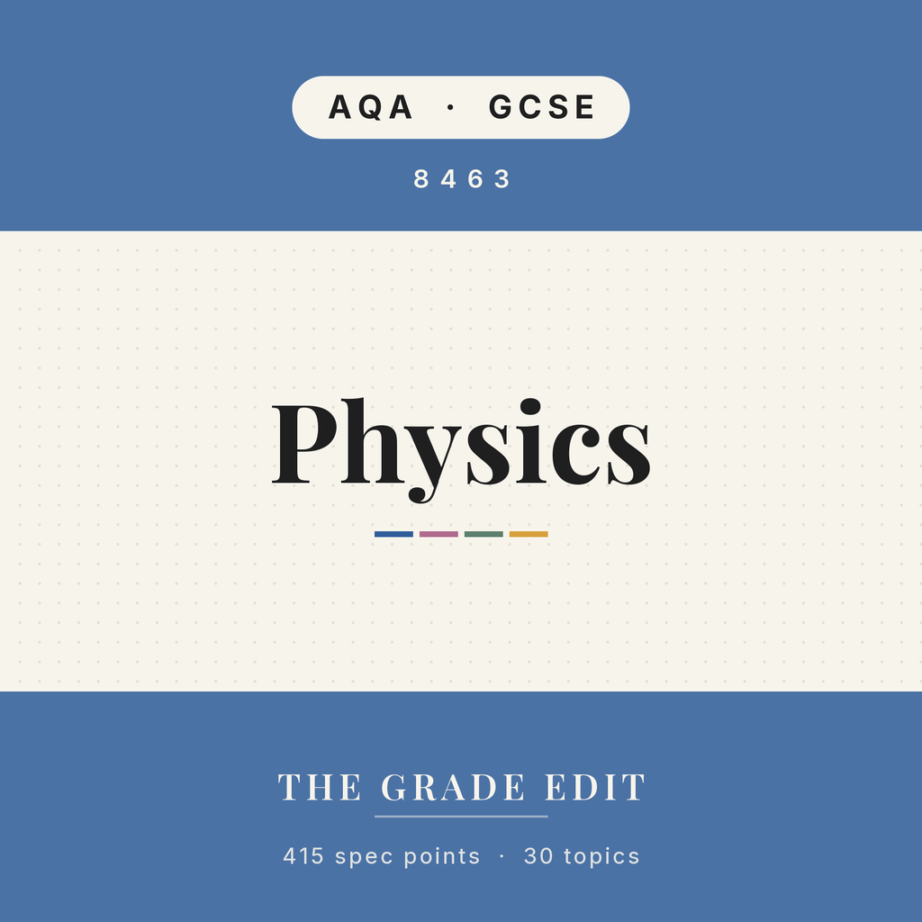 AQA GCSE Physics revision tracker