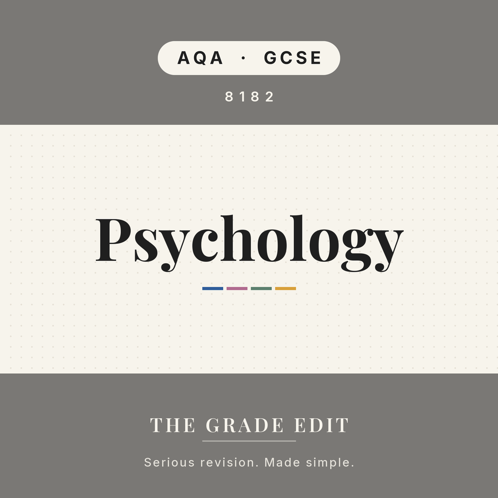 AQA GCSE Psychology revision tracker