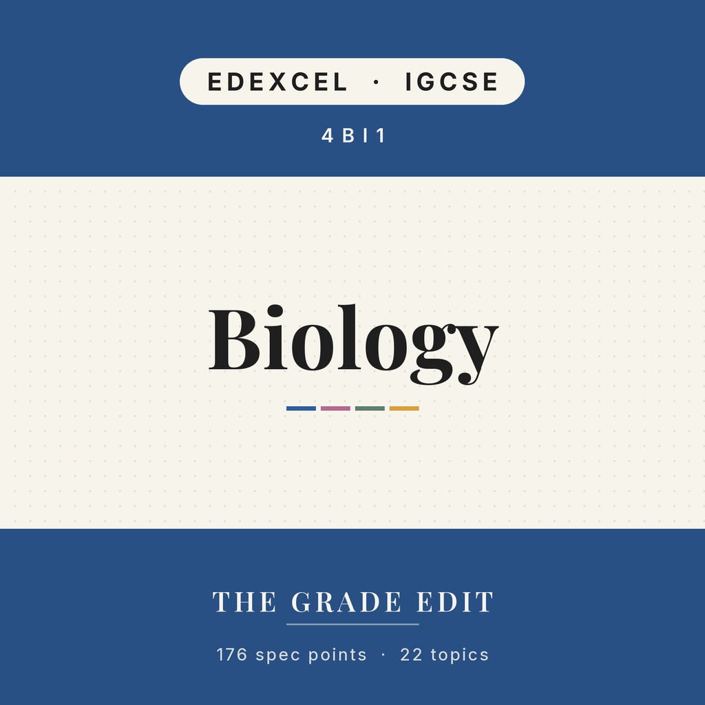 EDEXCEL IGCSE Biology revision tracker
