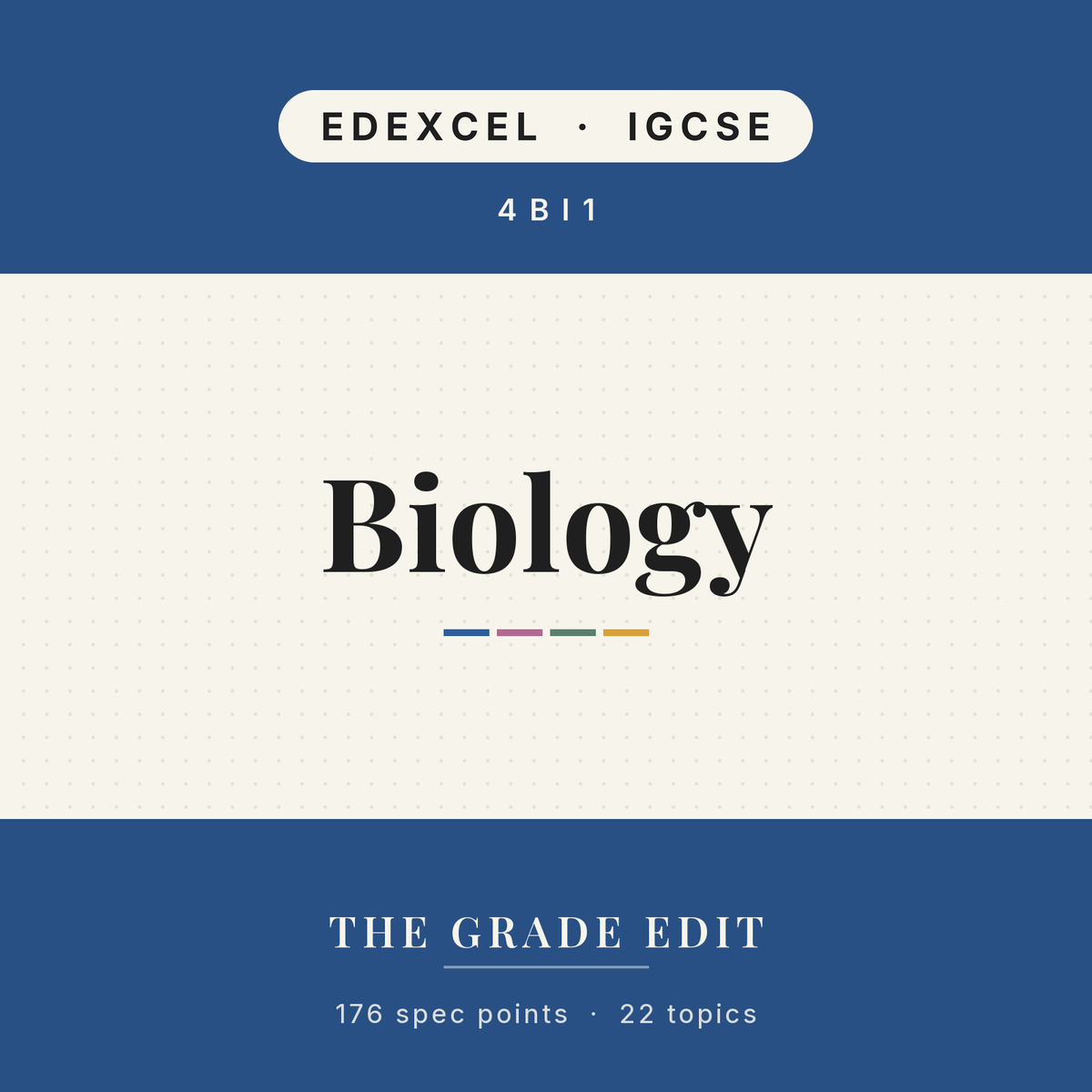 EDEXCEL IGCSE Biology revision tracker