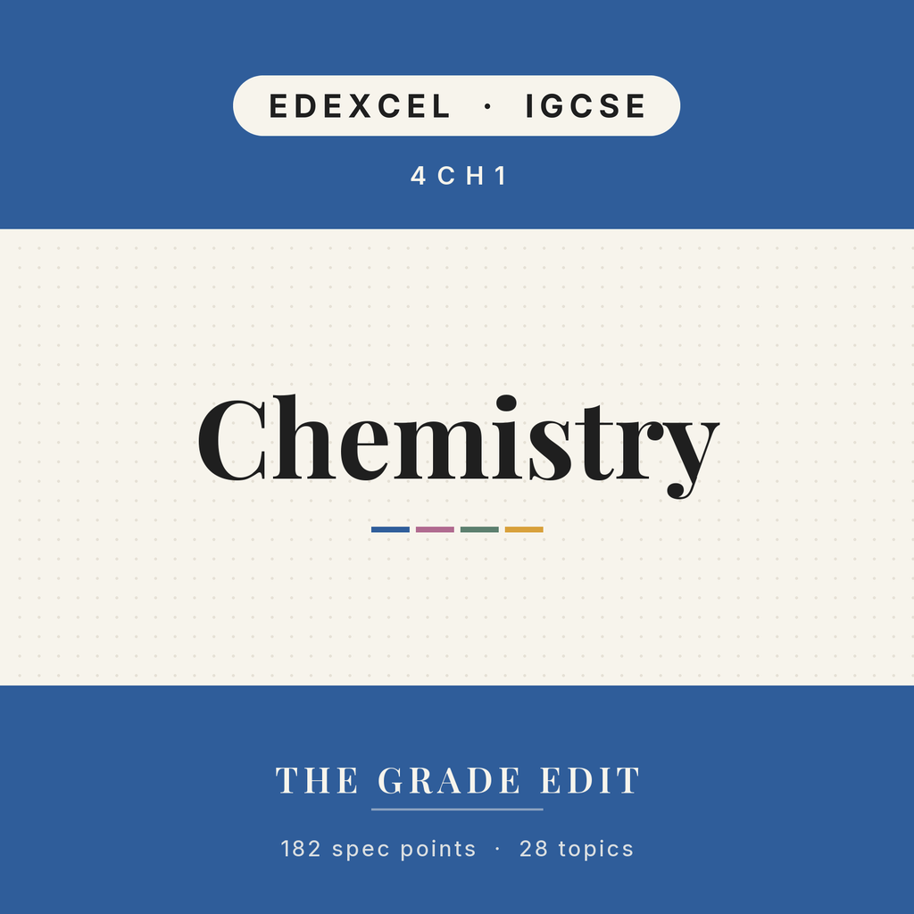 EDEXCEL IGCSE Chemistry revision tracker