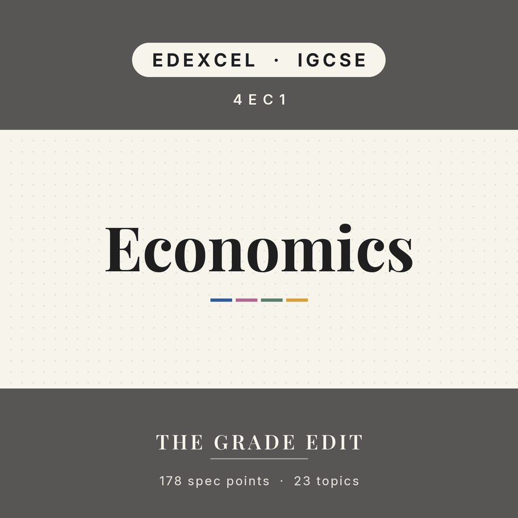 EDEXCEL IGCSE Economics revision tracker