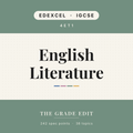 EDEXCEL IGCSE English Literature revision tracker