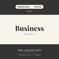 EDEXCEL GCSE Business revision tracker