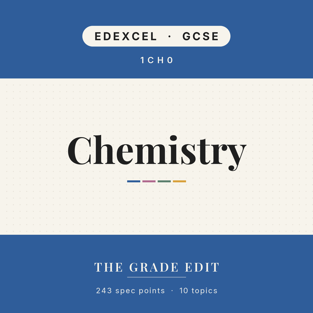 EDEXCEL GCSE Chemistry revision tracker