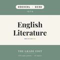 EDEXCEL GCSE English Literature revision tracker