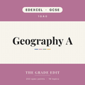 EDEXCEL GCSE Geography A revision tracker