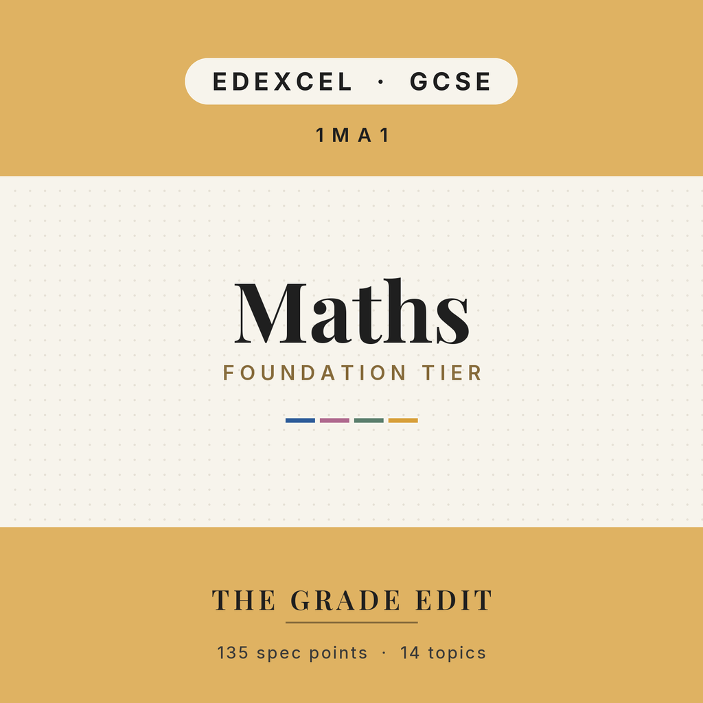 EDEXCEL GCSE Maths Foundation revision tracker