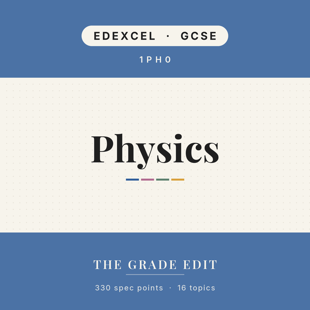 EDEXCEL GCSE Physics revision tracker