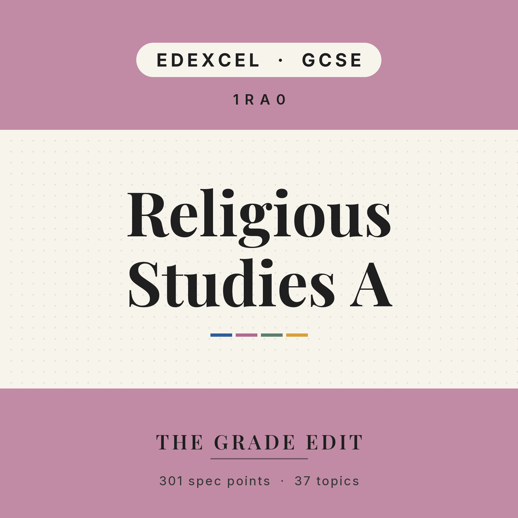 EDEXCEL GCSE Religious Studies A revision tracker
