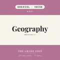 EDEXCEL IGCSE Geography revision tracker