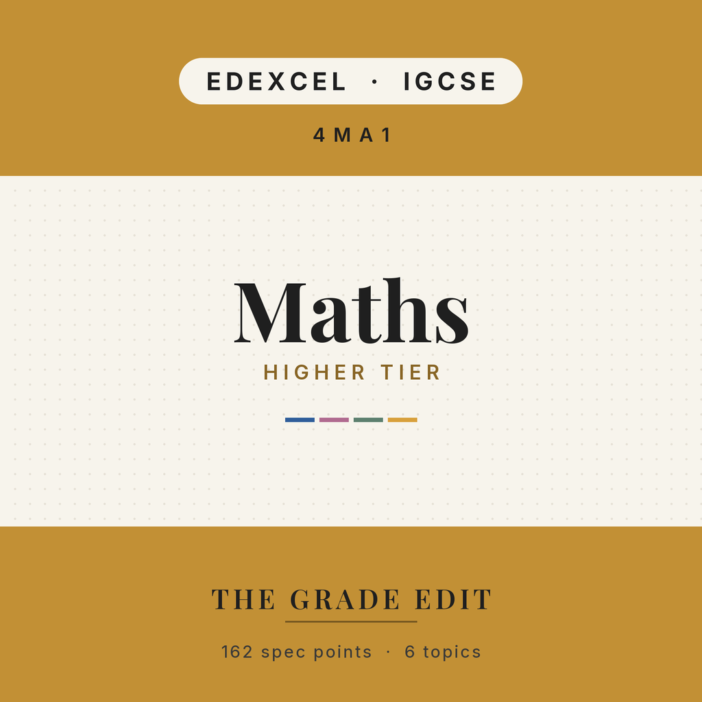 EDEXCEL IGCSE Maths Higher revision tracker