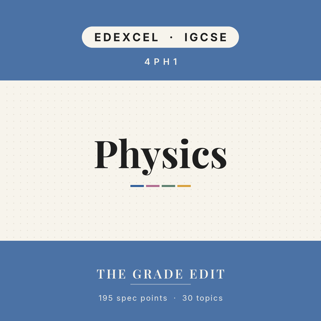 EDEXCEL IGCSE Physics revision tracker