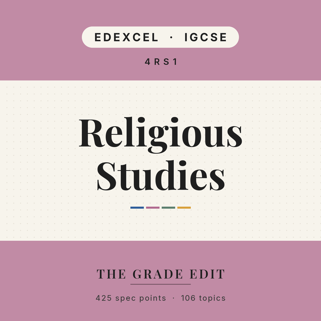 EDEXCEL IGCSE Religious Studies revision tracker